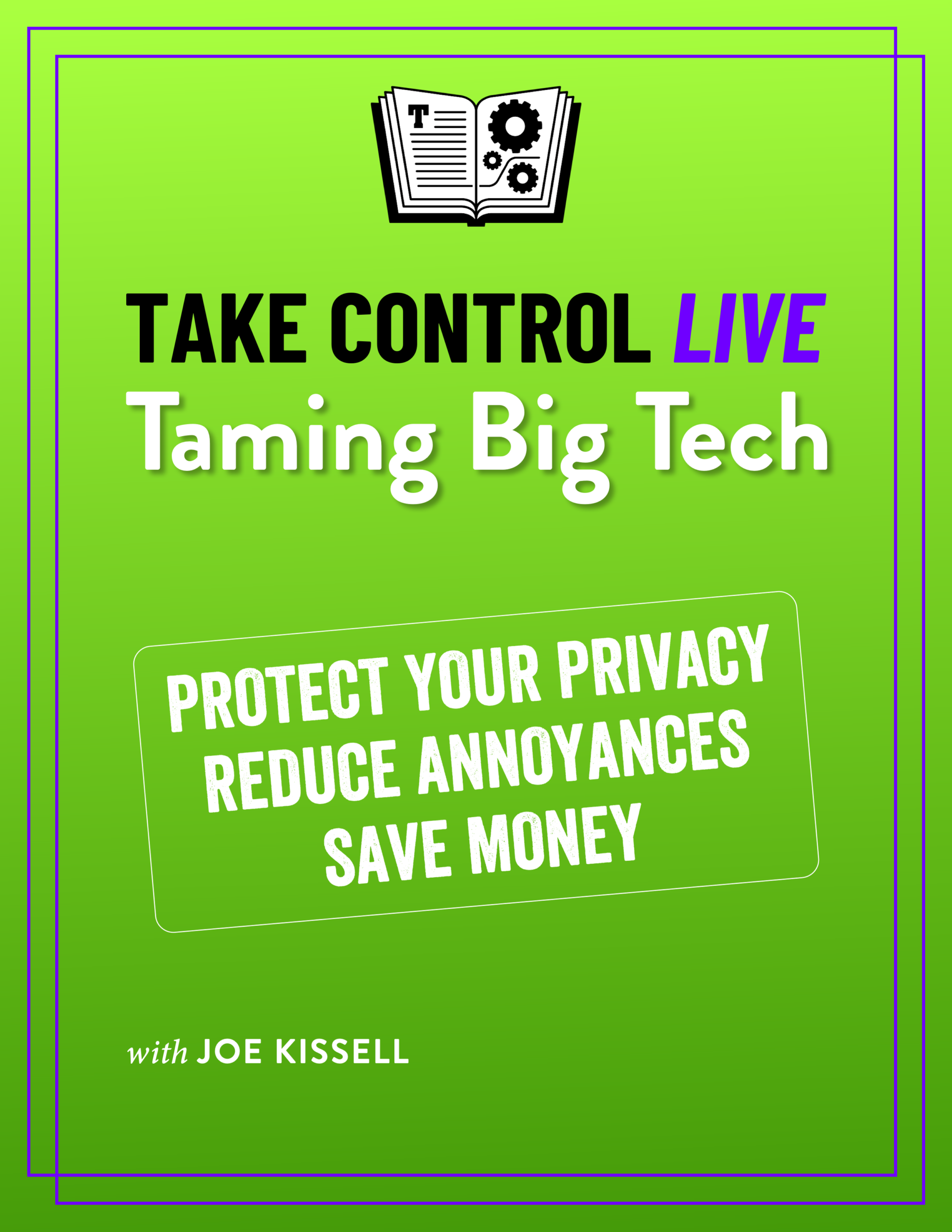 Take Control Live: Taming Big Tech cover